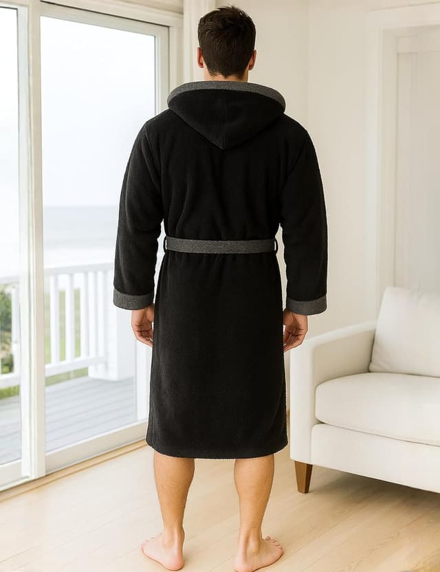 Thumbnail 6 de Morgenstern Bademantel Herren Frottee 100% Baumwolle ⛱