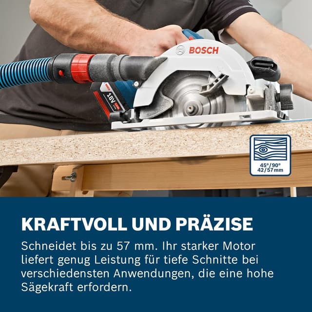 Thumbnail 1 de Bosch Professional GKS 18V-57 G Akku-KreissĂ€ge 57mm đ