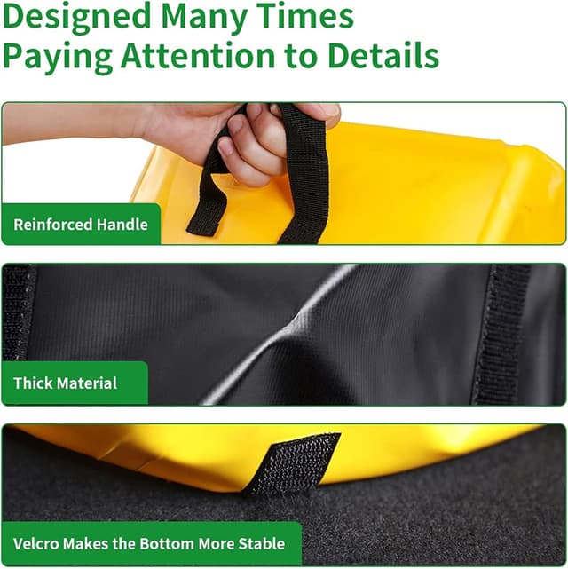 Detalle de SURDOCA Waterproof Foldable Car Boot Organiser (18L) – car boot storage box for camping, picnic & fishing