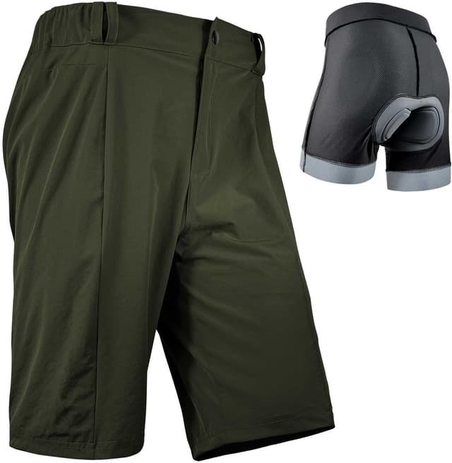 Detalle de Wulibike Radhose Herren MTB Shorts 2-in-1