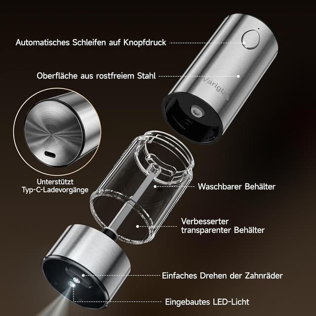 Thumbnail 5 de Variglas 01S elektrische Pfeffermühlen 90 ml 🧂