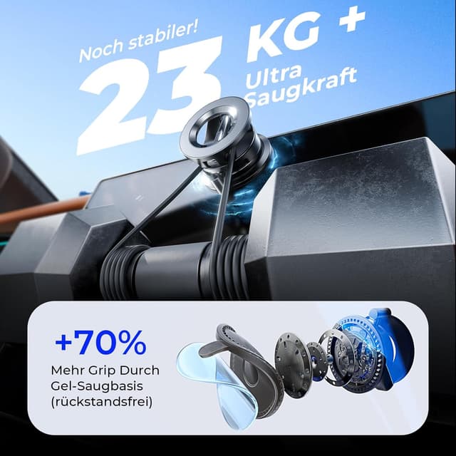 Detalle de LISEN Vakuum Magnet‑Autohalterung für iPhone