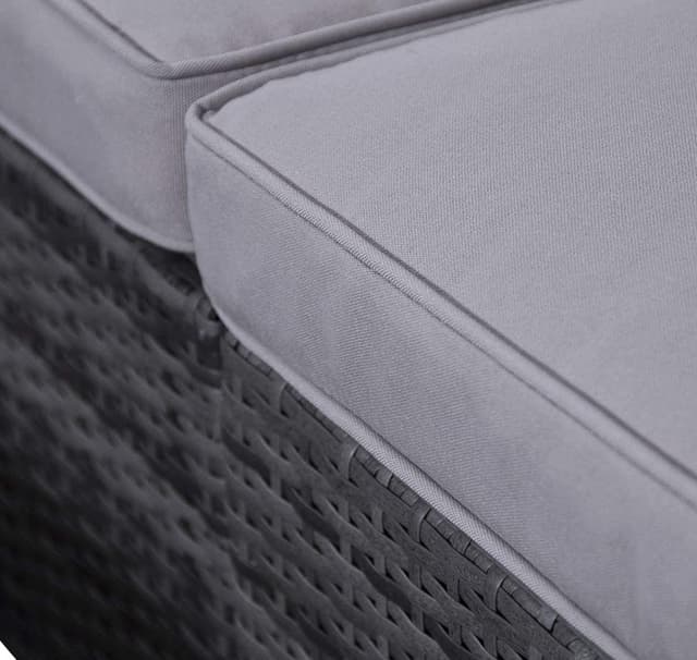 Detalle 2 de EVRE Nevada Grey outdoor rattan sofa set