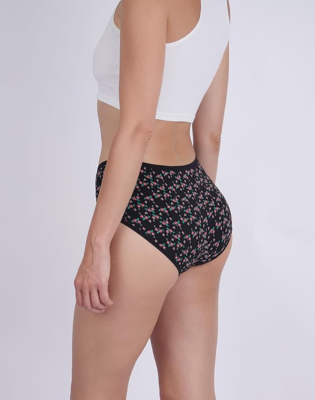 Detalle de INNERSY Damen Hipster-Unterhosen aus Baumwolle im 6er-Pack – atmungsaktiv, bequem & ohne kratzende Etiketten