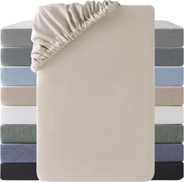 Detalle de SOULFUL Spannbettlaken 140x200 cm Baumwolle