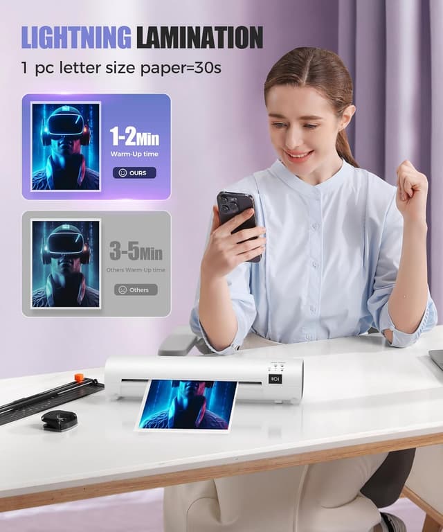 Thumbnail 4 de 9 Inch Portable Laminator 40 Sheets