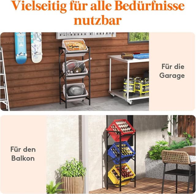 Thumbnail 6 de Lifewit Getränkekistenregal 3 hoch, 450 kg