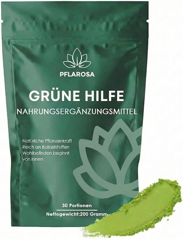 Detalle de Grünes Superfood Pulver 200 g für Ernährung