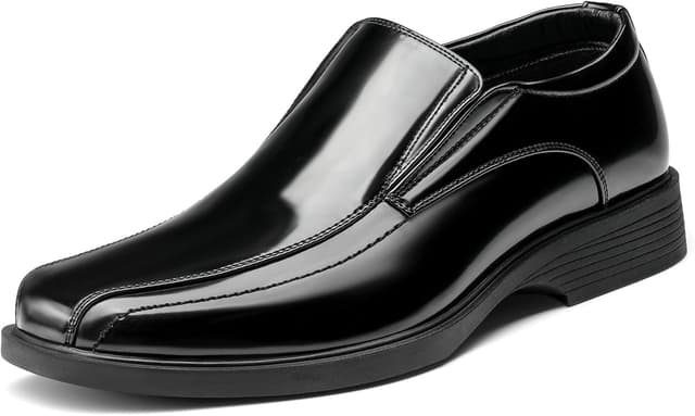 Detalle de Bruno Marc Men’s Square Toe Dress Loafers (Slip-On Formal Shoes)