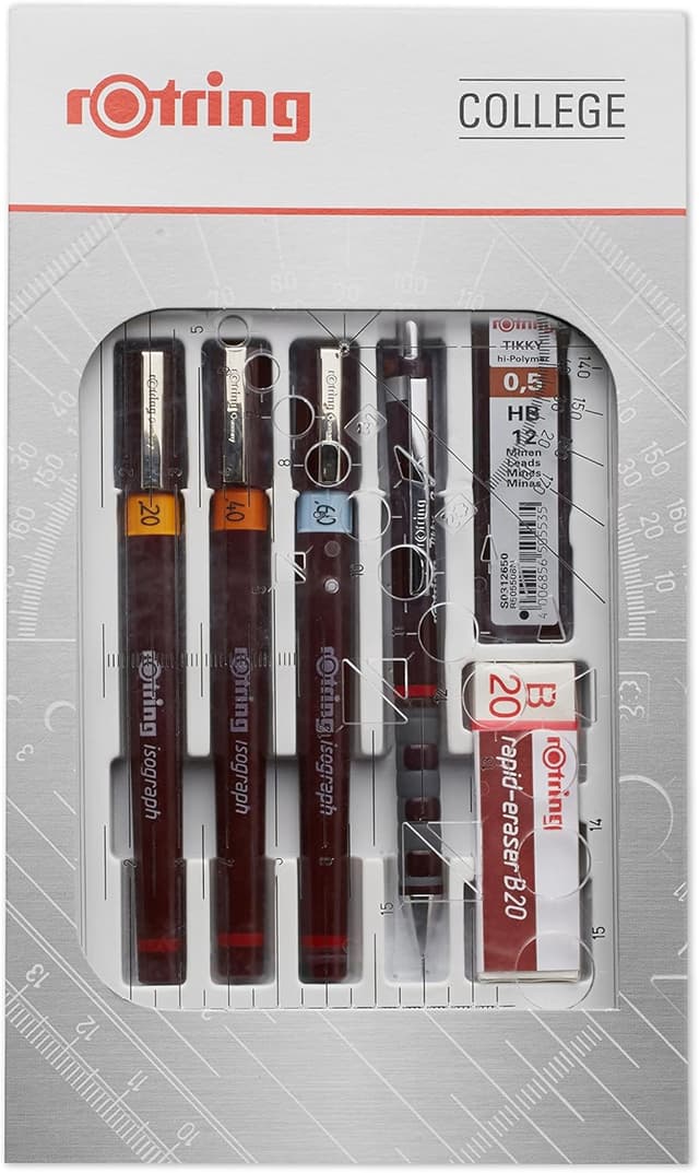 Thumbnail 4 de rOtring Isograph fineliner set 0.20mm