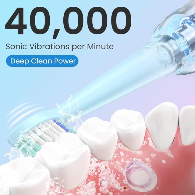 Detalle 2 de YUNCHI C2 USB-C sonic toothbrush 40,000 VPM