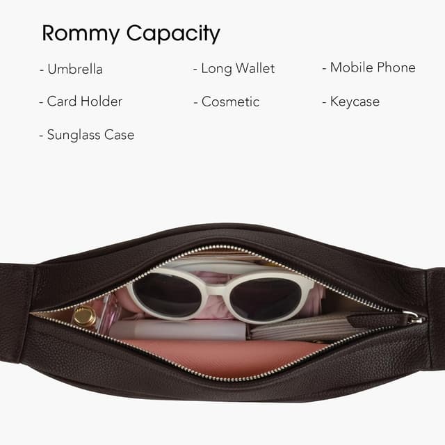 Detalle 2 de DONNAIN Genuine Leather crossbody bag 30cm