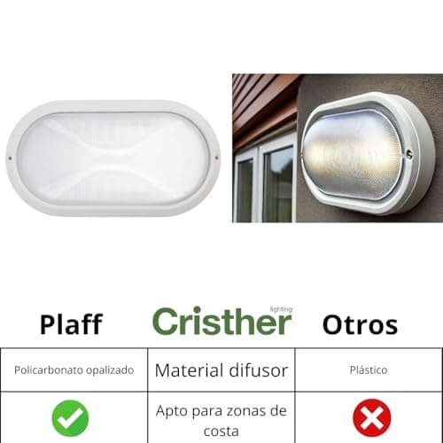 Detalle 2 de Aplique PLAFF 60W E27 IP65 Bl.