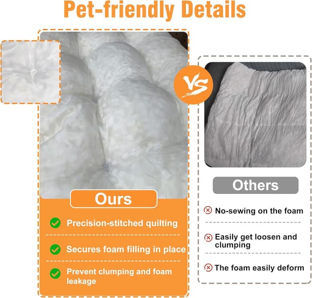 Thumbnail 6 de BingoPaw 90x60x10 cm Large Calming Dog Bed