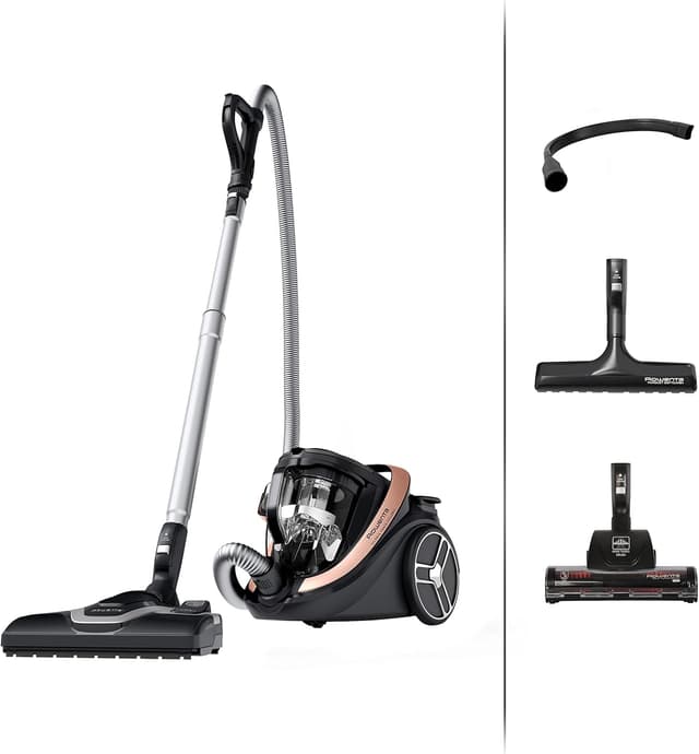 Detalle de Rowenta Silence Force Cyclonic Effitech beutelloser Bodenstaubsauger RO7954 (HEPA, 59 dB, 12 m)