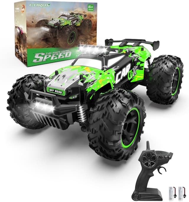 Detalle de Carox ferngesteuertes Auto (2,4 GHz, 26 km/h) 1:18 Offroad-Monstertruck mit LED-Beleuchtung