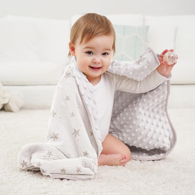 Thumbnail 3 de Susurration Babydecke Baumwolle 75x100 cm Cream Star