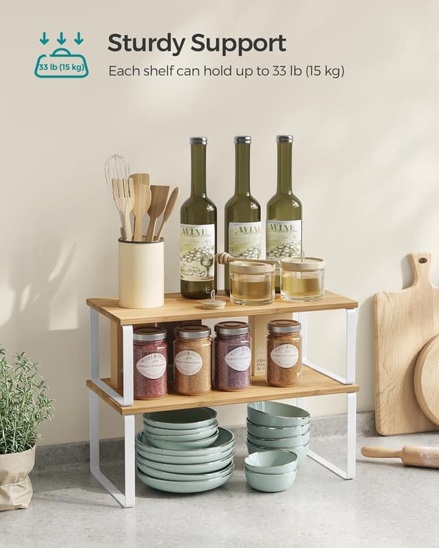 Detalle 2 de SONGMICS spice rack KCS210W01 set