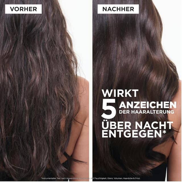 Detalle de Kérastase Chronologiste Overnight Youth Serum Nachtpflege für reifes Haar (Anti-Aging), Pro-Xylane & Ochrophyta-Algen, 30 ml