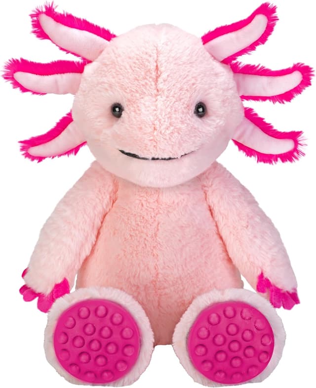 Detalle de Wild Republic Poppykins Axolotl 14-Inch Plush Stuffed Animal with Fidget Popper Feet