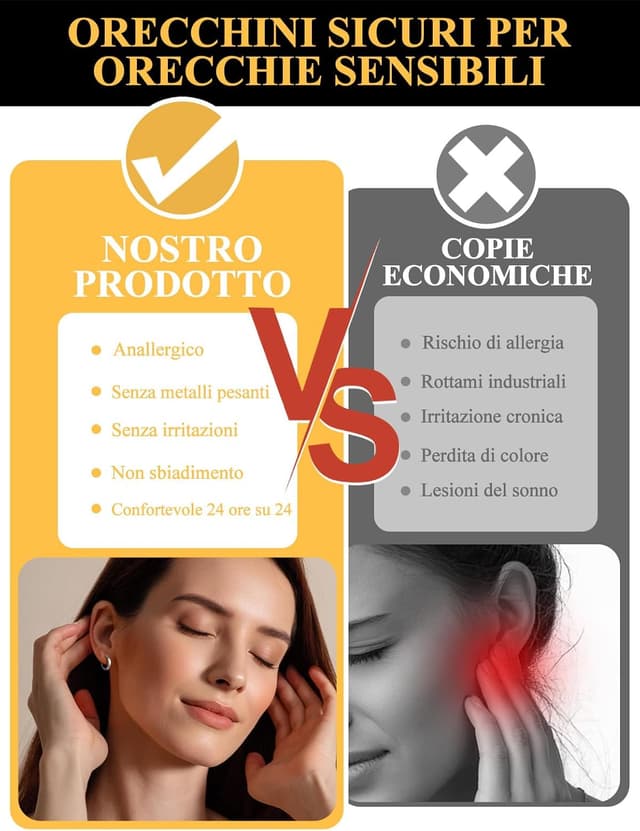 Thumbnail 6 de Set U7 di 3 paia di orecchini a cerchio huggie in acciaio inossidabile (3 misure) color argento/oro/nero