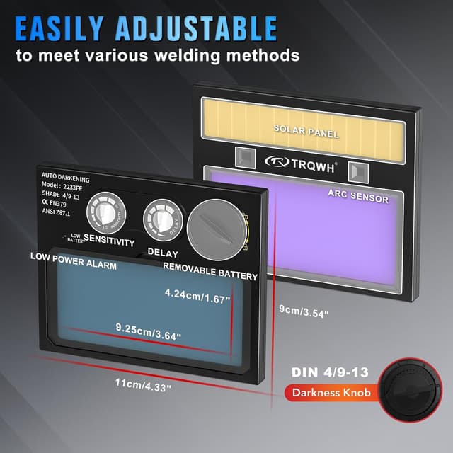 Thumbnail 4 de TRQWH Welding Helmet True Color 4/9-13