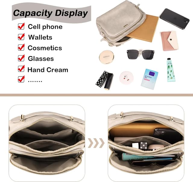 Thumbnail 5 de Gladdon Nude Borsa a tracolla 23,7 cm