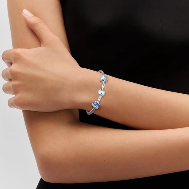 Detalle de Sterling Silber 925 Charm Armband für Damen