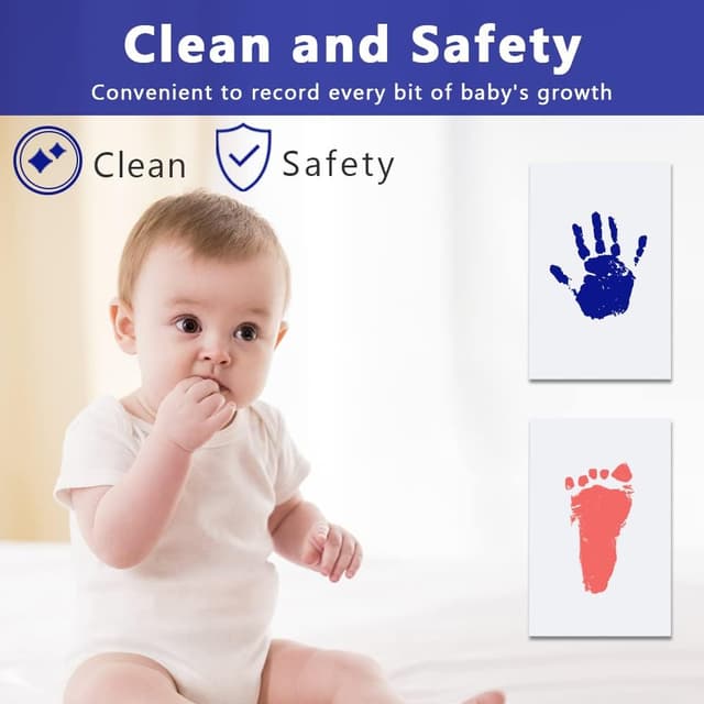 Detalle de Set impronte neonato 9 pezzi 3 colori