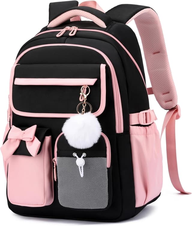 Detalle de Bansusu Kids Backpack for Girls – Multi-pocket school bag with laptop pouch (28 L)