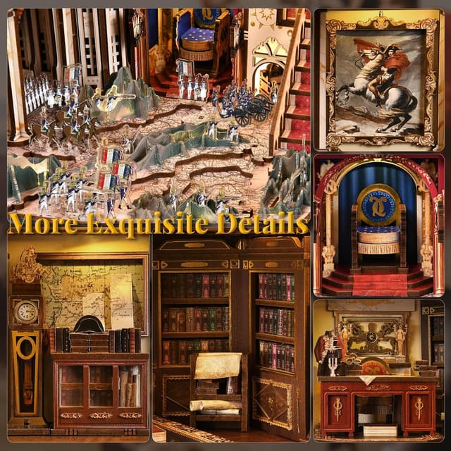 Detalle 2 de MiniCity Book Nook Kit Napoleon 3D