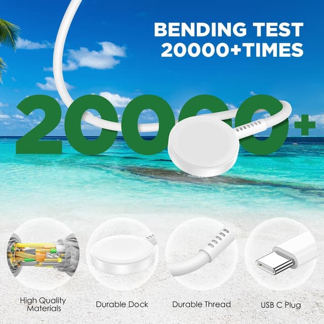 Thumbnail 3 de Hzevn iWatch USB C Charger Cable 3ft 2Pack