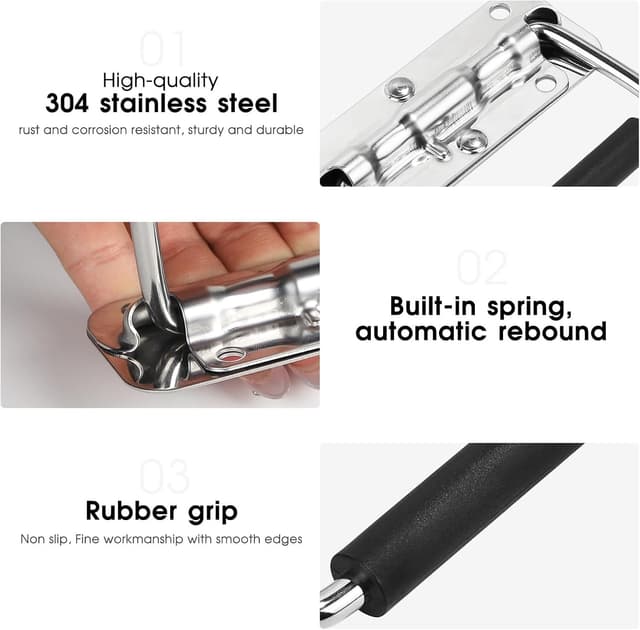 Detalle de Supaway Federklappgriff aus Edelstahl 304, 140 mm