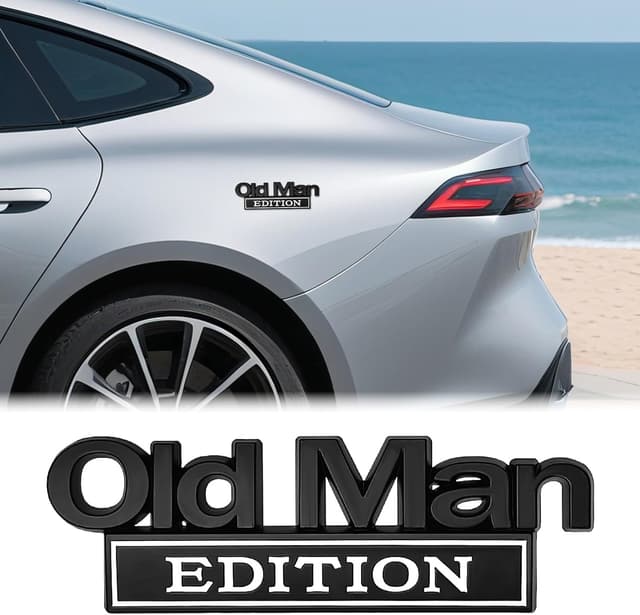 Thumbnail 5 de OCCOUMR Old Man Edition Auto-Emblem 2 Stück