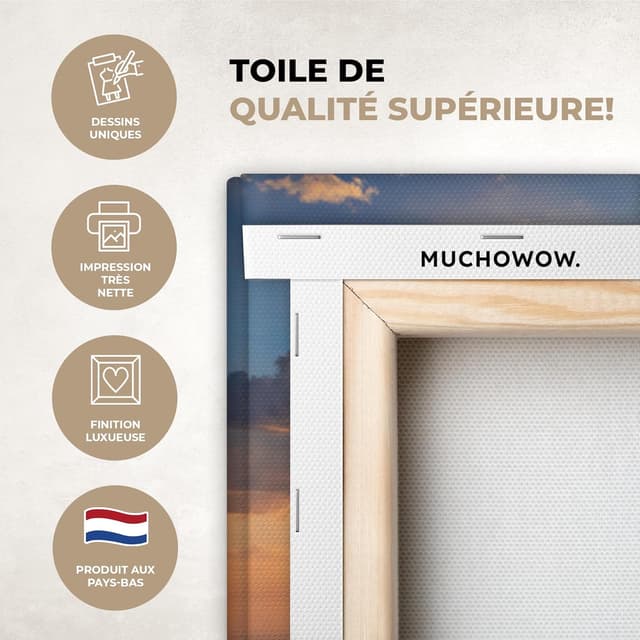 Thumbnail 2 de MuchoWow Impression sur Toile 120x80 cm