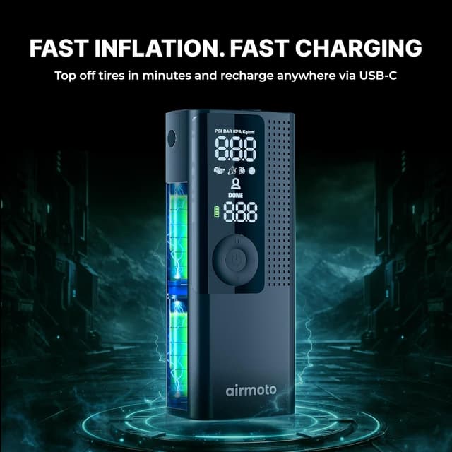 Thumbnail 5 de Airmoto Portable Air Compressor with Digital Gauge