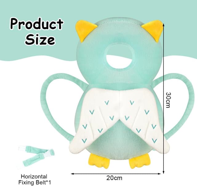 Detalle 2 de Vicloon Coussin de protection de la tête pour bébé (4 à 24 mois) avec genouillères en harnais ajustable