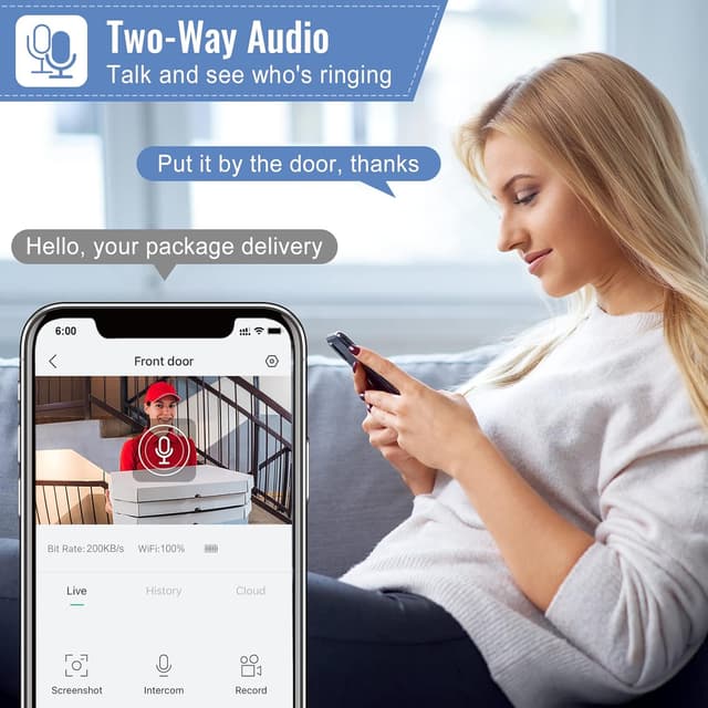 Thumbnail 3 de XTU Wireless WiFi Video Doorbell Camera 2K doorbell