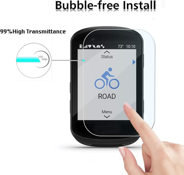 Detalle 1 de MWOOT Tempered Glass Screen Protector Garmin Edge 830