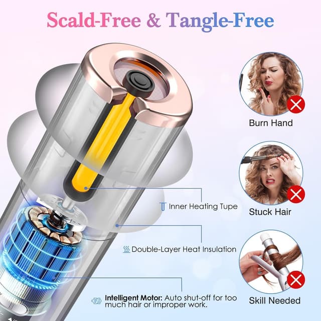 Detalle 2 de CFEN Lockenstab Automatisch Kabellos 6 Stufen