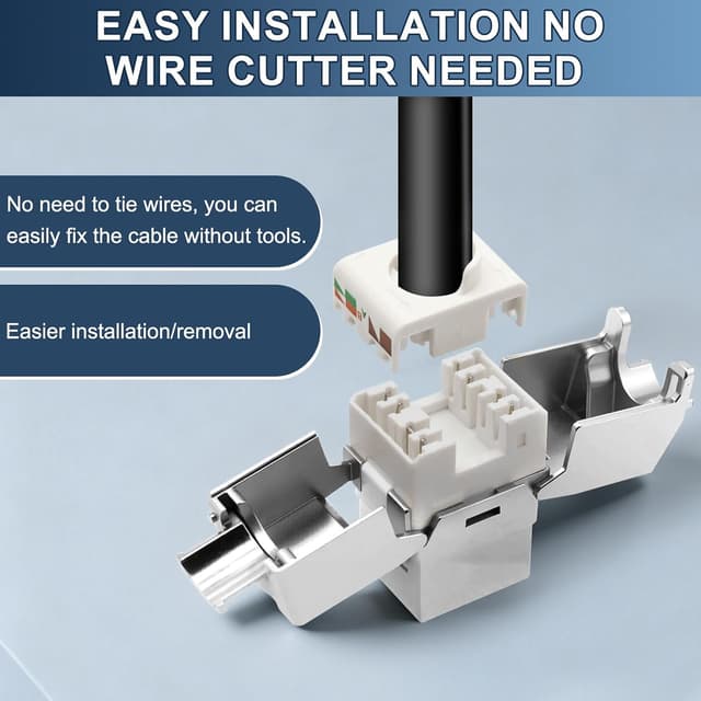 Thumbnail 5 de CAT 7 Keystone Jack Modul 10 Gbit/s