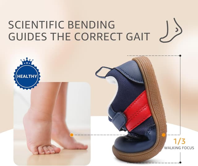 Thumbnail 6 de STQ KIDS Scarpe Bambino Bambina Sneakers a punta larga con suola antiscivolo per primi passi e outdoor