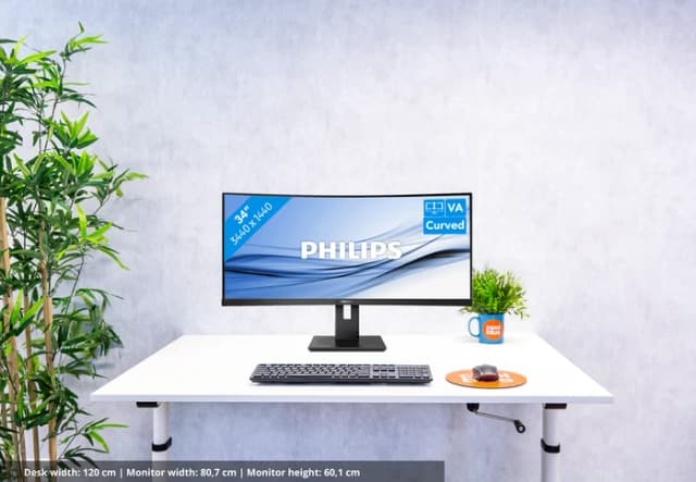 Thumbnail 6 de Philips 346B1C/00 34" Ultra-Wide Monitor mit USB-C Docking und Quad HD