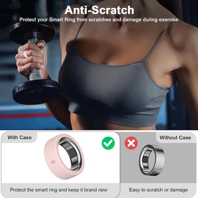 Detalle de 12-Pack Silicone Ring Covers compatible with Oura Ring Gen 4/4 Ceramic, Oura Gen 3 & Ultrahuman Ring