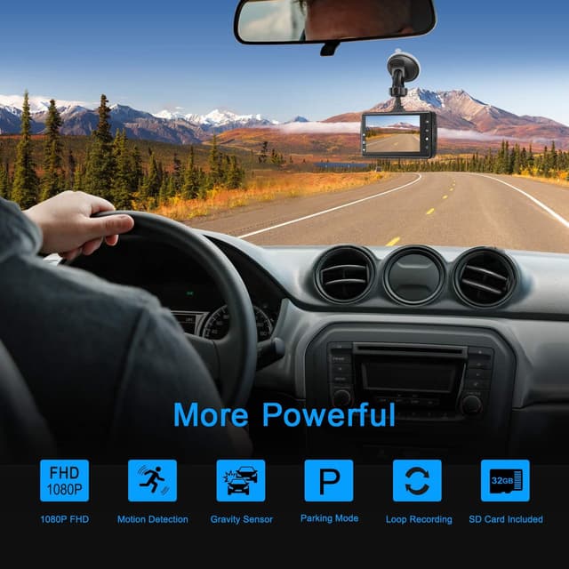 Detalle 2 de DashCam 1080P Cámara Coche 170° 3