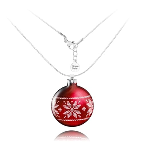 Detalle de Dragon Porter Estilo 14 3.5 cm collar rojo