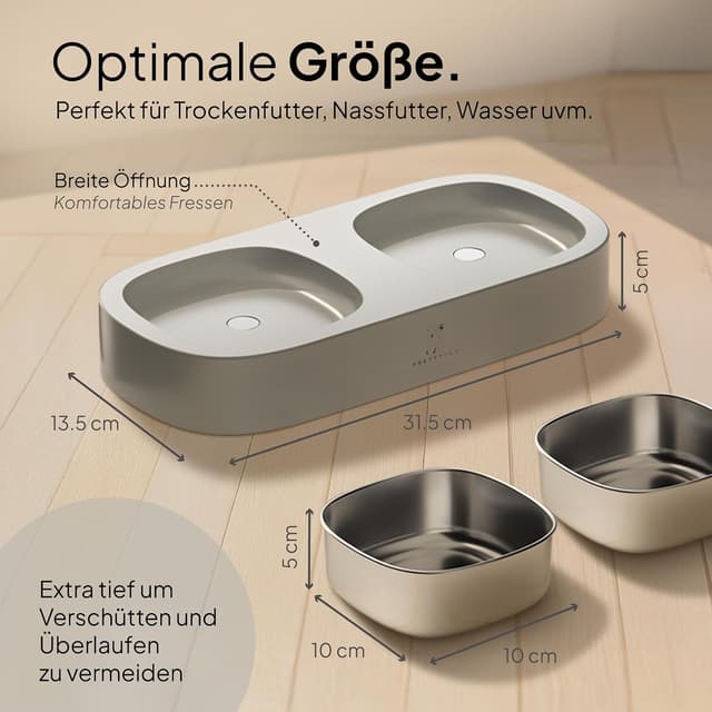 Thumbnail 5 de Pretty Paw Erhöhter Katzennapf Doppel 1️⃣