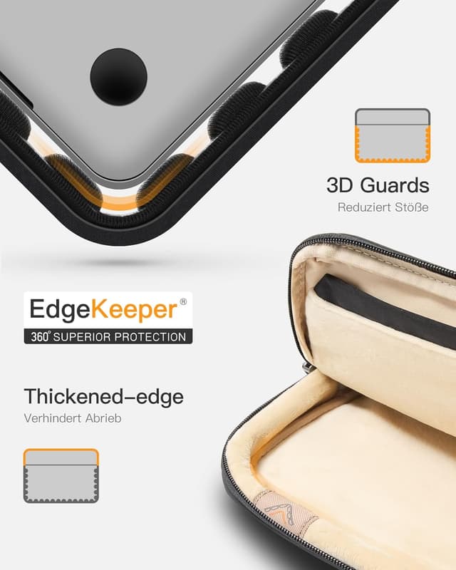 Detalle 2 de Inateck 360° Schutz Laptop-Hülle für 14 Zoll