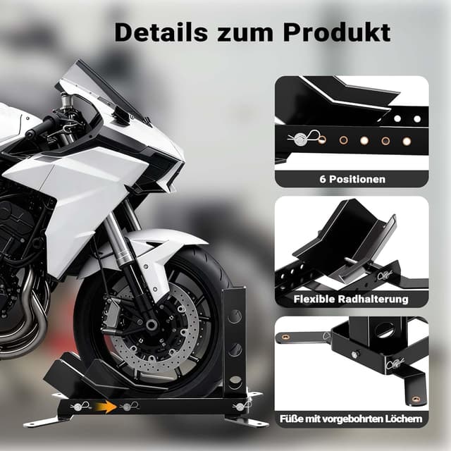 Thumbnail 6 de Wiltec Motorradständer bis 450kg Ø14-21