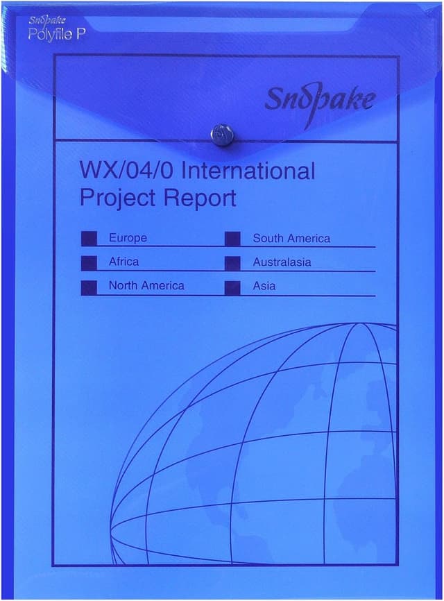 Thumbnail 5 de Snopake A4 Polyfile P Popper Wallet